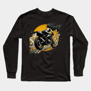 Motorcycle Girl Long Sleeve T-Shirt